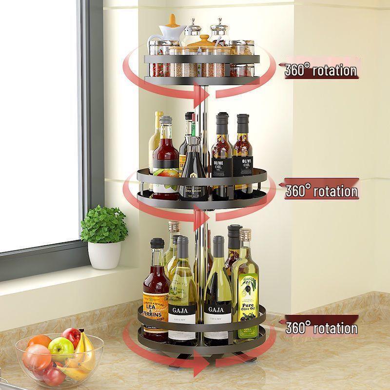 Wutuo Rotating Condiment Storage Rack
