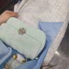 Niche High-end Chain Women's Bag High Quality Diamond Lattice One-shoulder Crossbody Bag Commuting Underarm Compact Square Bag