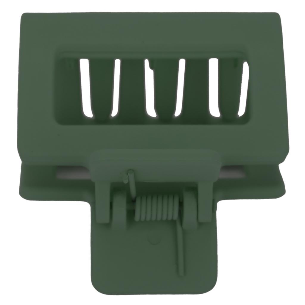 Rectangle Thick Hair Clamp Square Plastic Hair Claw Clips Hair Styling Jaw Clips for Girls WomenArmy Green