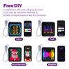 LED Pixel Display Night Light 5000mAh Bluetooth APP Control DIY Table Light With Alarm Clock For Bedroom Christmas Gift