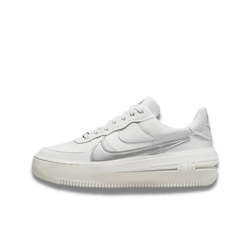 Nike Air Force 1 Low Platform Summit White Metallic Silver