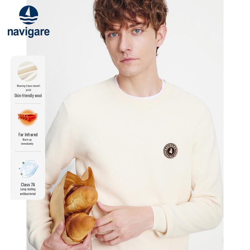 

Navigare Men s Classic Crew Neck Knit Sweater M