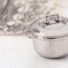 1/12 Dollhouse Miniature Imitated Stainless Steel Casserole Kitchen Cookware
