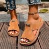 Pegged-toe and Pointed-toe Fashion Sandals for Women, New Large-size Roman Women's Slippers, Outdoor Thick-soled Beach Slippers