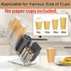 Acrylic Cup and Lid Holder with Straw Organizer, Adjustable Coffee Cup Holder Organizer, for Paper & Plastic Cups