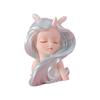 2pcs Cute Sea Girl Figurines Miniature Statue for Decoration Birthday Gift