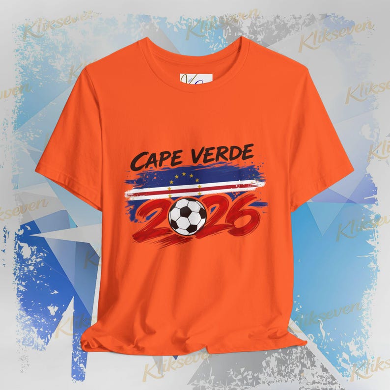 2026 Cape Verde Soccer T-Shirt | Football Fan Tee, National Colors 4XL