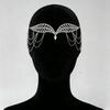Tassel Bridal Headpiece Crystal Water Drop Pendant Rhinestone Head Chain Hair Jewelry  Everyday