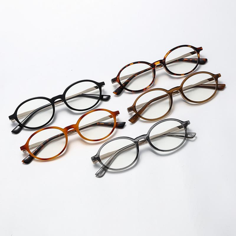 Oval Frame Photochromic High-Definition Myopia Glasses Unisex Ultra-Lightweight Comfortable Anti-Blue Light Eyewear 0 To -4.0