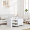VidaXL Coffee Table White 80x50x50 Cm Engineered Wood, Side Table, Living Room Table, Accent Table, End Table, 848353
