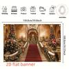 1Pcs Red Carpet Christmas Tree Celebration Decoration Background Holiday Backdrop Decorations For Photo Studio Booth Party