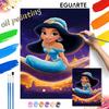 Jasmine Princess Oil Painting Art Set Handmade Diy Gift Home Decoration