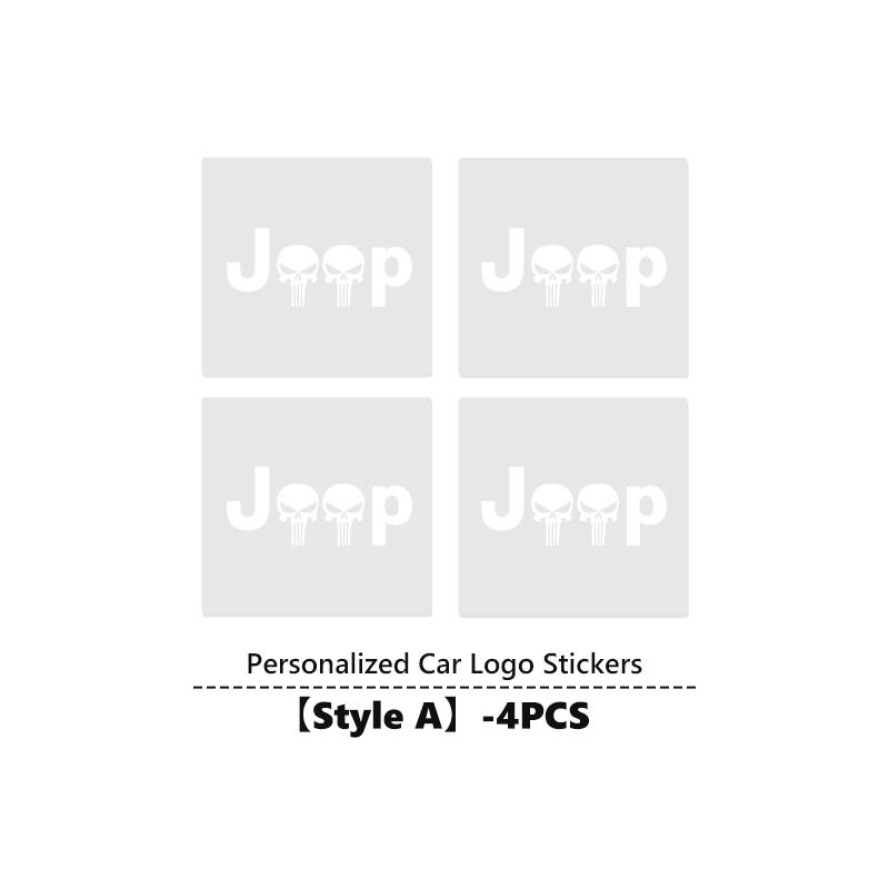 For Jeep Car Interior Dekoration Stickers Badges Auto Styling Grand Cherokee Wrangler JK Renegade Gladiator Compass AMZ1