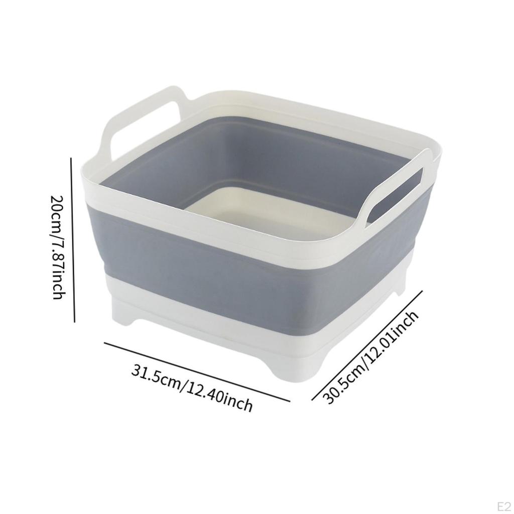 Fruit Washing Basket Foldable Household Storage Draining