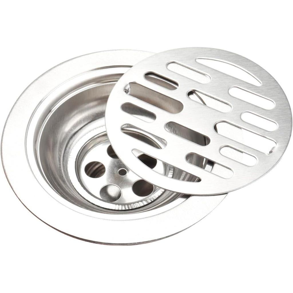 Odor Proof Floor Drain 4 Inch, Round Shower Drain Backflow Preventer