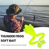 5 Stück leuchtender Frosch-Softbait, 2,7 g/5,5 cm, realistische Form, künstlicher Silikon-Froschköder mit Haken, natürlicher Schwimmstil-Köder