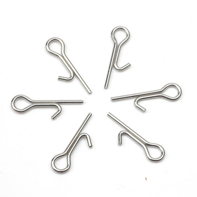 100pcs Stainless Assist Rig Hook Connecting Pin Soft Fishing Lures Baits Stingers Needle Fishing Tackle Accessories