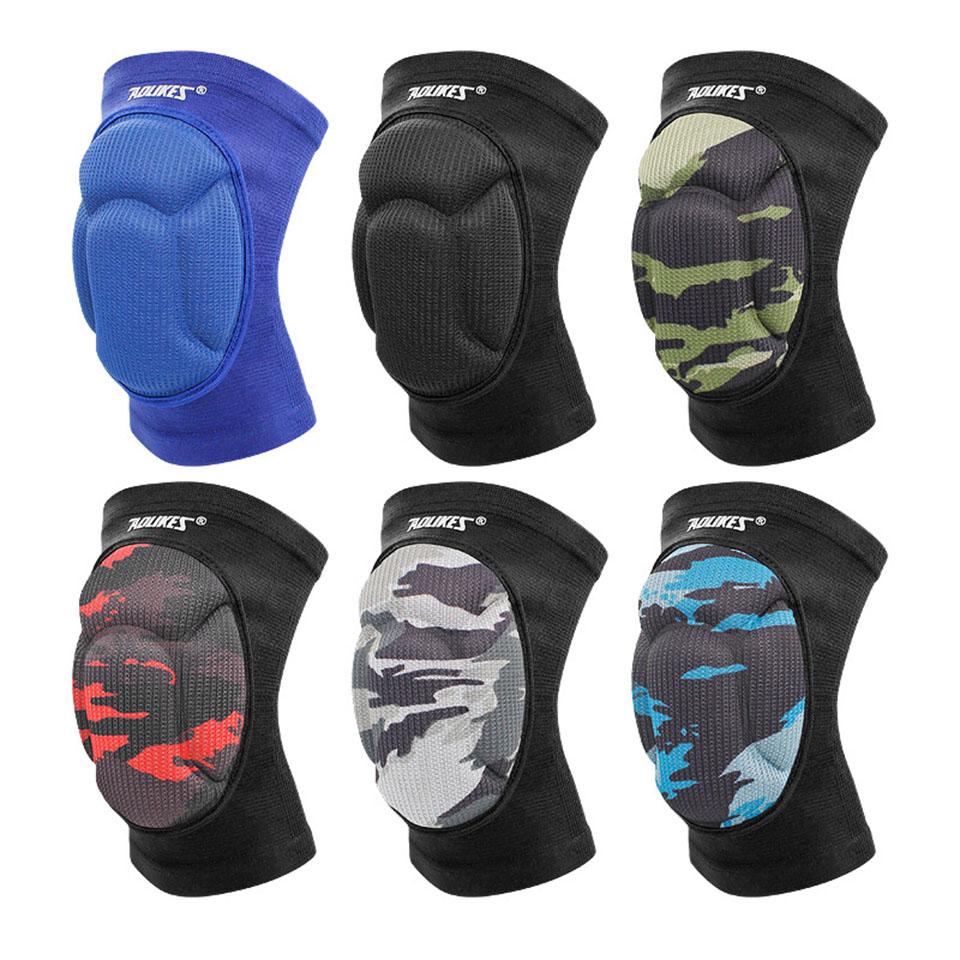 Aolikes Volleyball Knee Pads Thick Sponge Protective Anti-Collision Knee Pads Protector Non-Slip Wrestling Dance Knee Pads