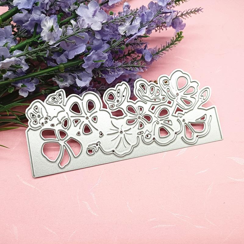 Metall-Stanzformen mit Blumen und Schmetterlingen, Spitze, für Grußkarten, Scrapbooking, Prägeschablonen, Kartenherstellung, Basteln, Dekor