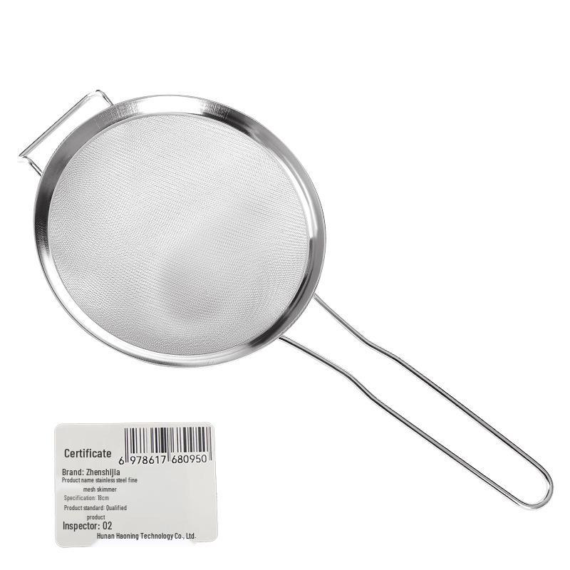 Zhenshijia 18cm Stainless Steel Fine Mesh Skimmer