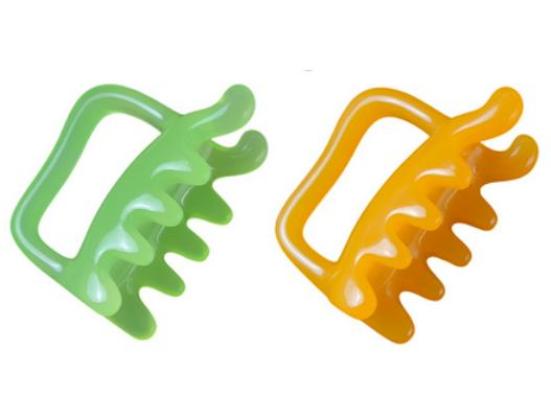 Dual-Headed Back Massager Professional Resin Gua Sha Tool for Trigger Point Therapy & Lymphatic Drainage Ergonomic Body Scraper for Muscle Relaxation