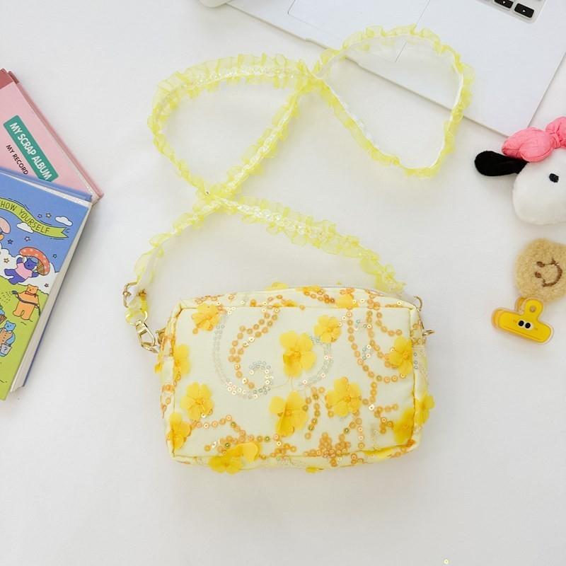 Sparkling Floral Kids Bag Adorable Fairy Shoulder Crossbody Bag For Girls 2024