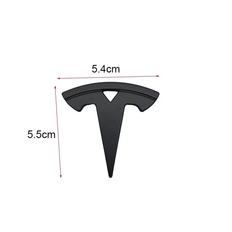 Autoaufkleber Tesla 3D ABS Chrom Schwarz Logo Auto Lenkradabdeckung Aufkleber Abzeichen Emblem Für Tesla Model 3 Y X S Aufkleber Ersatz