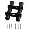 Double Rod Holder, Rod Stand, Fishing Rod Holder, Double Rod Holder, Mountable (Black)