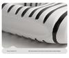 Elegant Wabi-Sabi Ceramic Vase with Black and White Stripes - Perfect for Living Room Decoration and Floral Arrangements