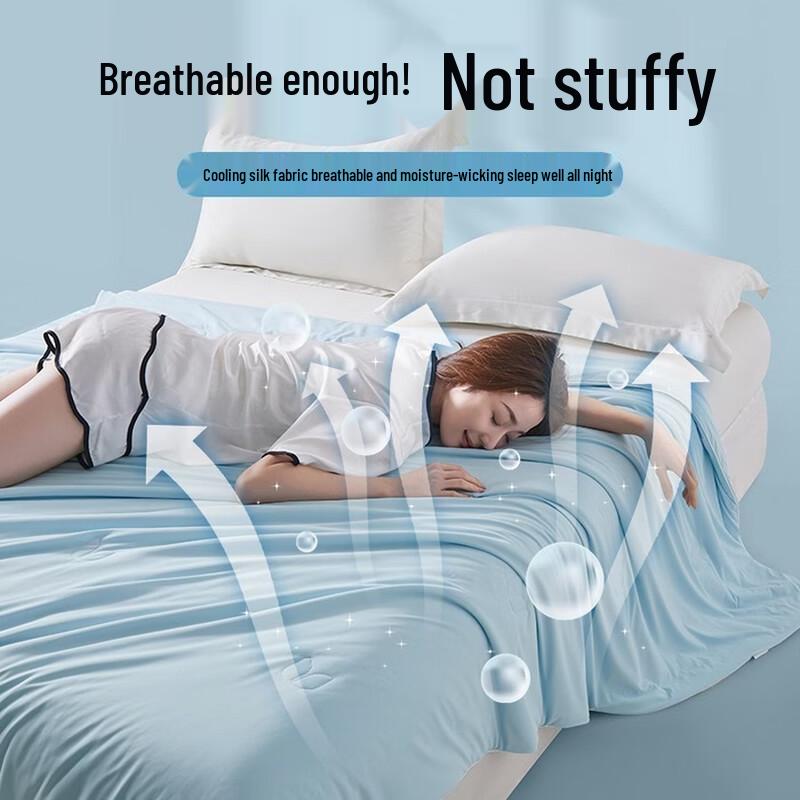 Oeny Solid Color Cooling Summer Quilt