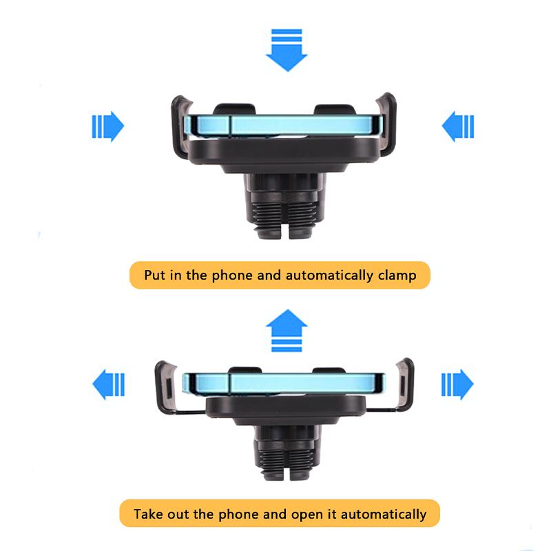 Car Air Outlet Phone Holder Wireless Charger Mount Fast Charging Adapter Sensor Compatible Bracket For iPhone Samsung Xiaomi