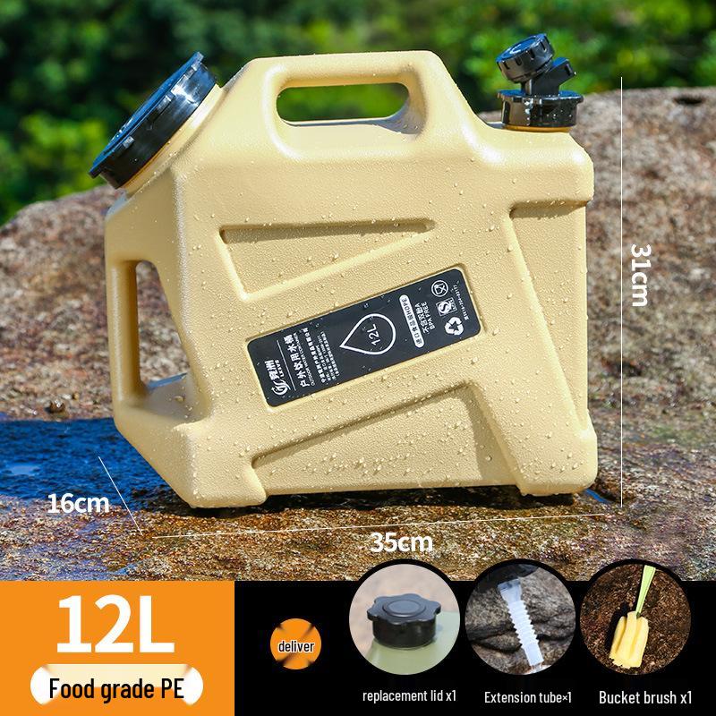 Food Grade PE Water Bucket with Faucet for Outdoor, Camping, and Household Use