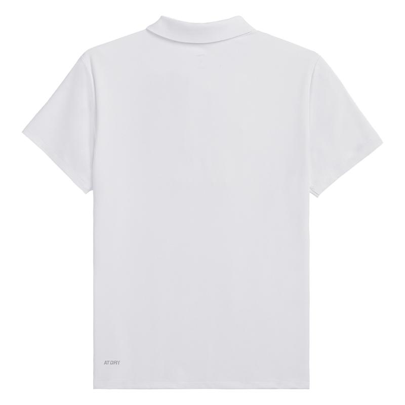 Li-Ning Casual Breathable Comfortable Solid Color Short Sleeve Polo Shirt Women Tops White APLV680-1