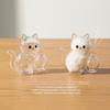 Transparent Cat Hair Storage Refrigerator Magnets Pet Fur Keepsake Capsule Diy Souvenirs Cat Whiskers Collector Fridge Magnet