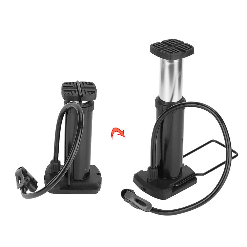 Bicycle Bike Foot Pump Mini Portable High Pressure Floor Inflator Tire Air Pump