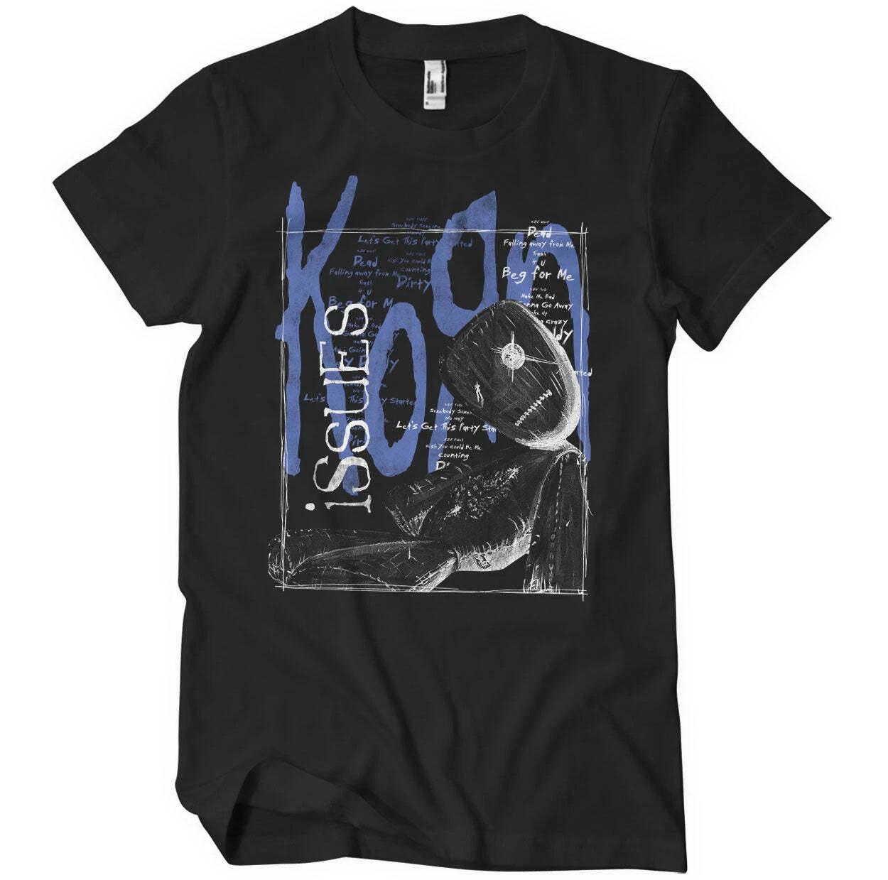 Officially Licensed Korn - Issues Tracklist Mens T-Shirt 2XL