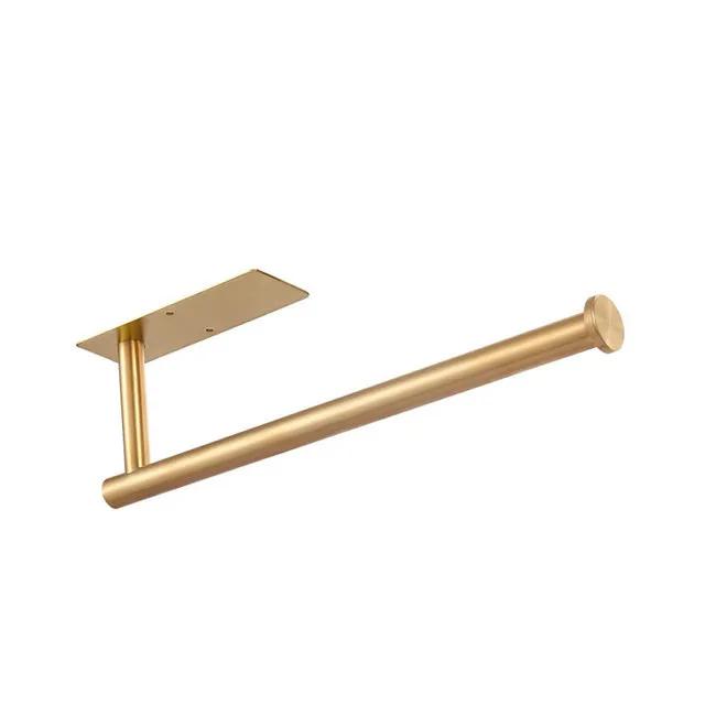 Paper Towel Holder Punch-Free Roll Paper Holder Kitchen Tissue Shelf Under Cabinet Fresh Film Tin Foil Holder Accessory