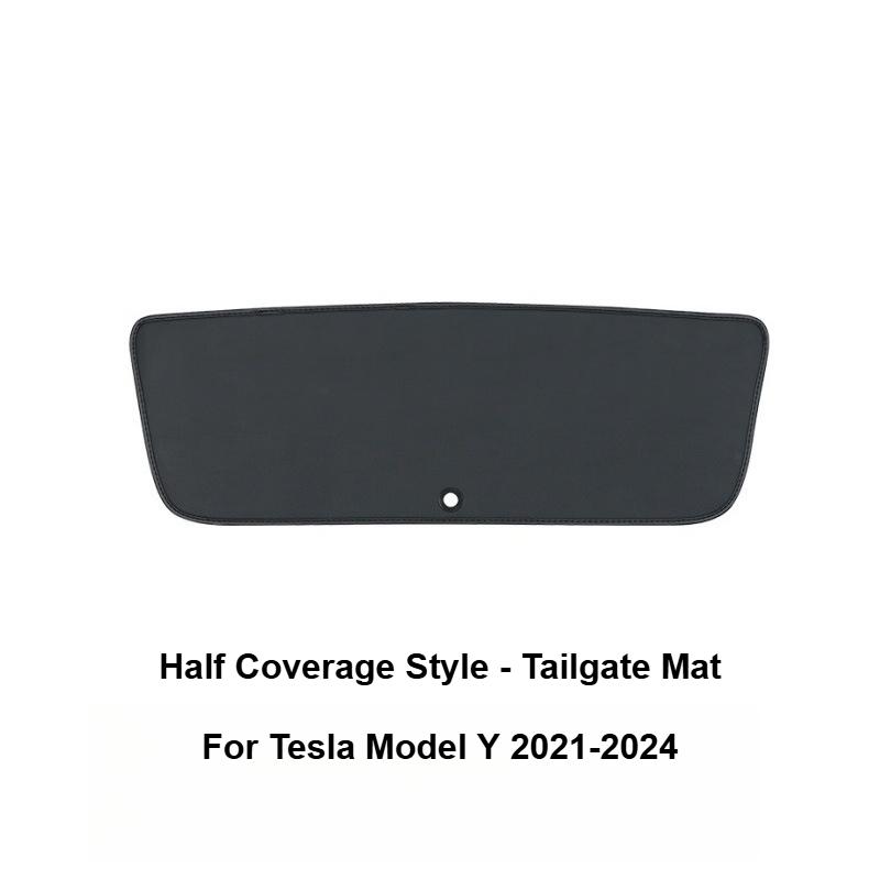 Trunk Tailgate Mat for Tesla Model 3 Highland Model Y Juniper 2025 Tailgate Protective Leather Pad Interior Trim Car Accessories