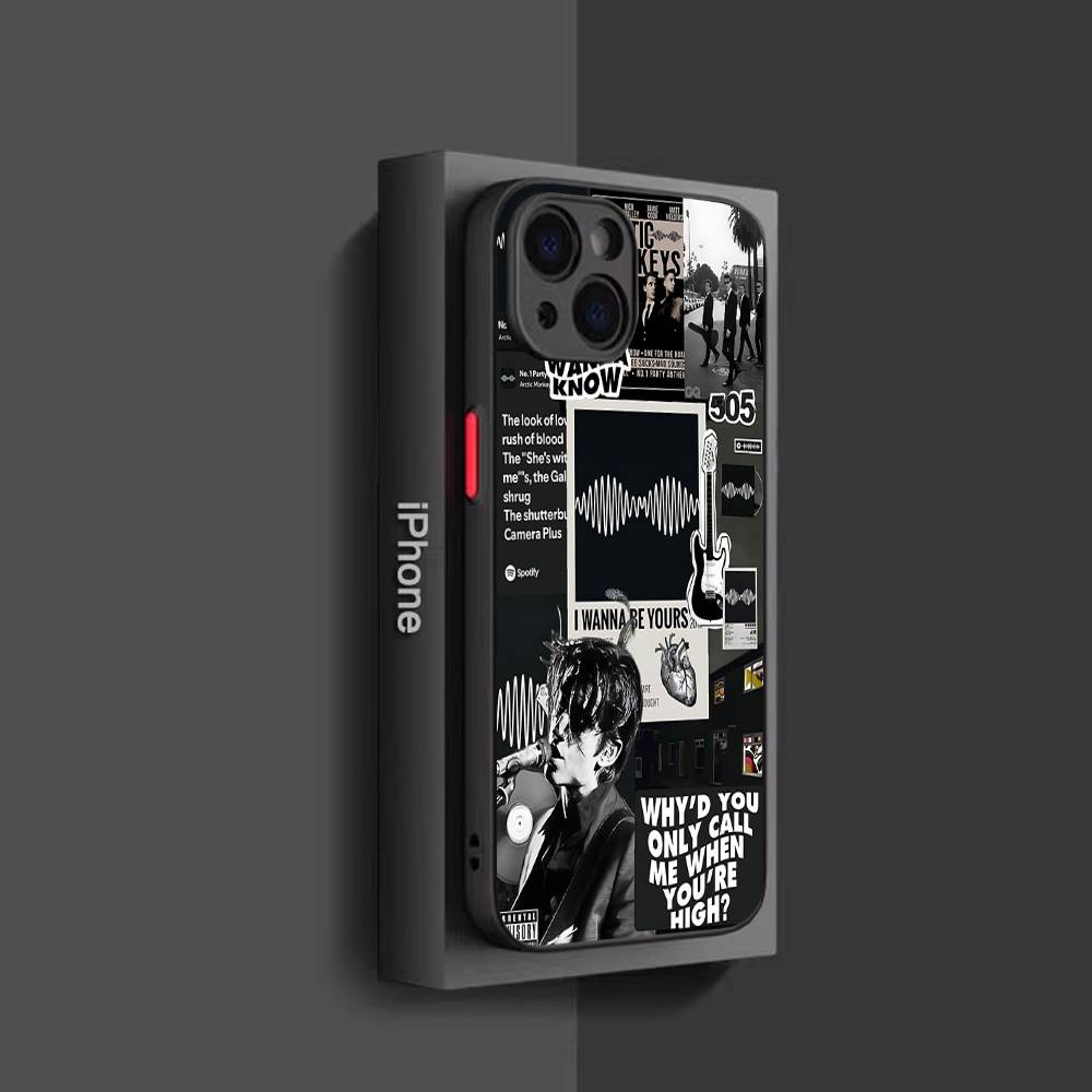 Rock Band A-Arctic M-Monkeys Phone Case For IPhone 16 15 14 13 12 11 Pro Max Plus X XS MAX Black Matte Phone Fundas