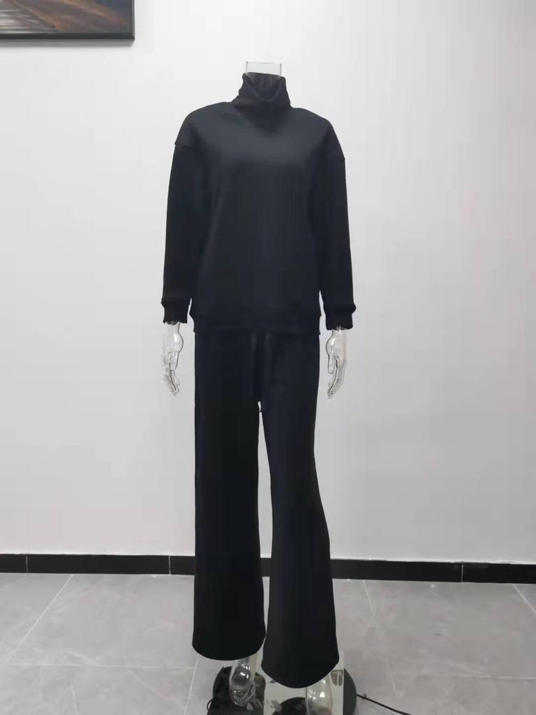 2025 Spring/Summer European & American Women's Knit Lace-Up Fashion Casual Two-Piece Suit