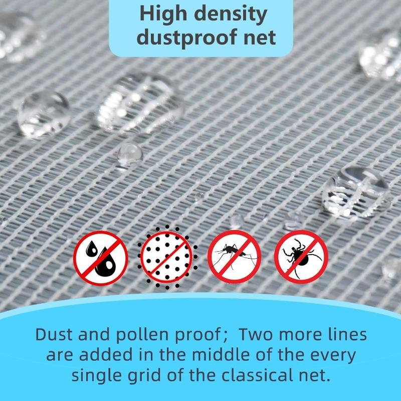 Fenstergitter Ersatz - DIY Fiberglas Gittergewebe - Langlebig Nicht Leicht zu Reißen Gitter für Fenster Türen Gittergewebe