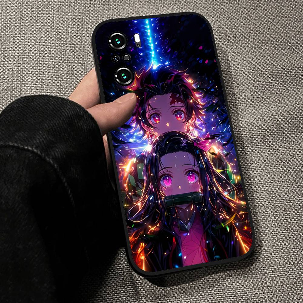 

Cool H-demon Slayer Kimetsu No YaibaS Phone Case For Slim Black Xiaomi 11 12 Redmi Note 11 5G 8T 9A 9 10T Note 8 9 12S Ultra Sh Redmi Note 7