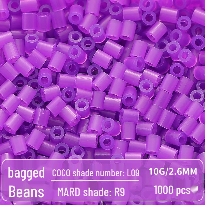 Clear Puzzled Beans Special Color Refill Pack, Black & White, 2.6mm Handmade DIY Fuse Beads Toy Set