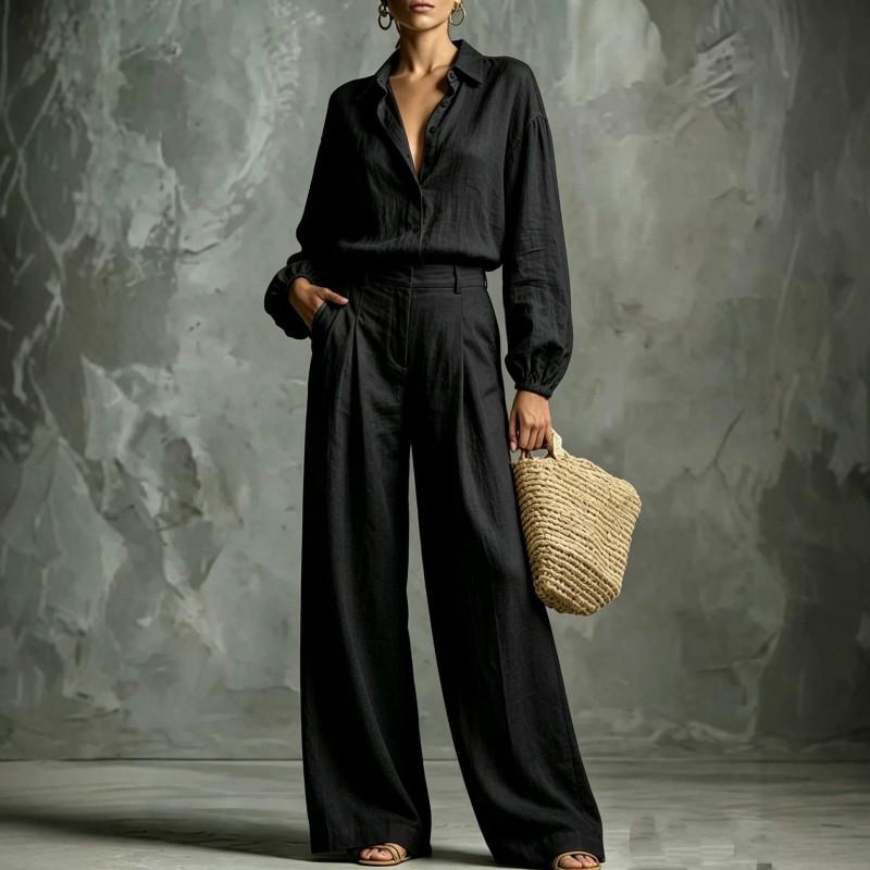 Womens 2026 Fall Solid Color Casual