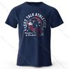 Men's Less Talk Athletics Printed T-Shirt 100% Cotton Harajuku Oversized Funny Graphic Tees for Men Women Summer Tops