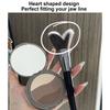 Single Makeup Brush Heart Shaped Perfect Fitting Soft Hair Face Shadowing Brush L Size