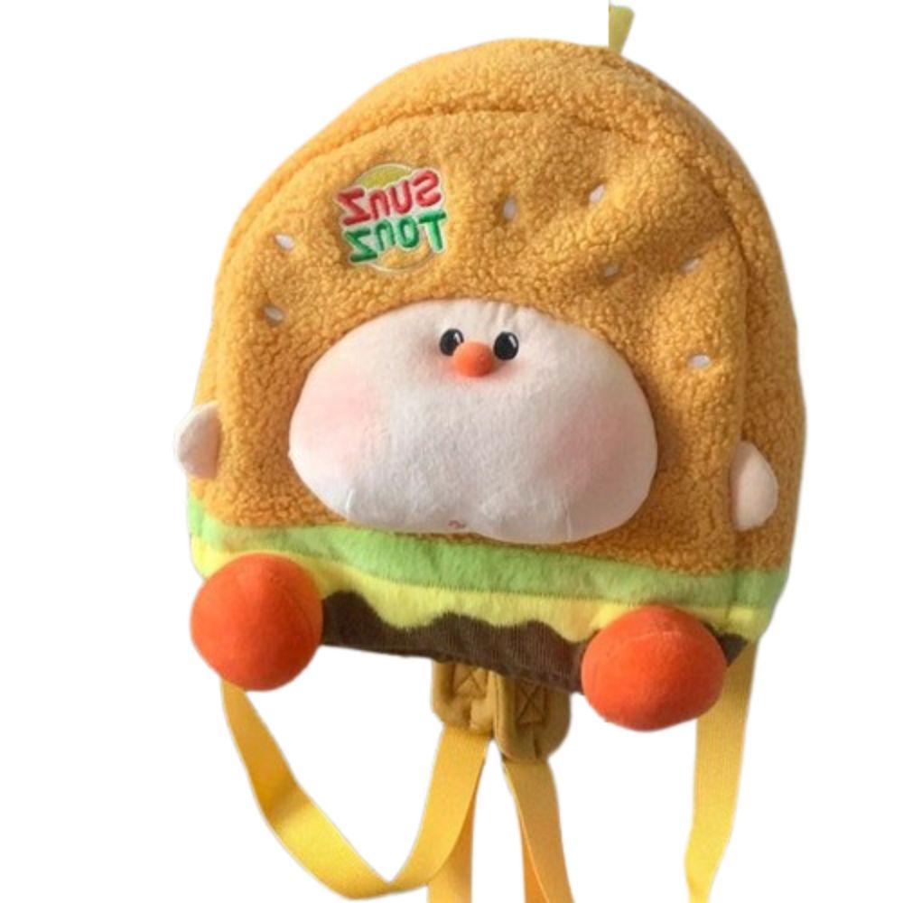 Large Capacity Cartoon Plush Backpack Reusable Christmas Tree Backpack Animal Stuffed Toy   Kids