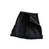 Plus-Size Women's Polka Dot Ruffle Lace Mini Skirt - High Waist, Slimming & Hip-Hugging Design