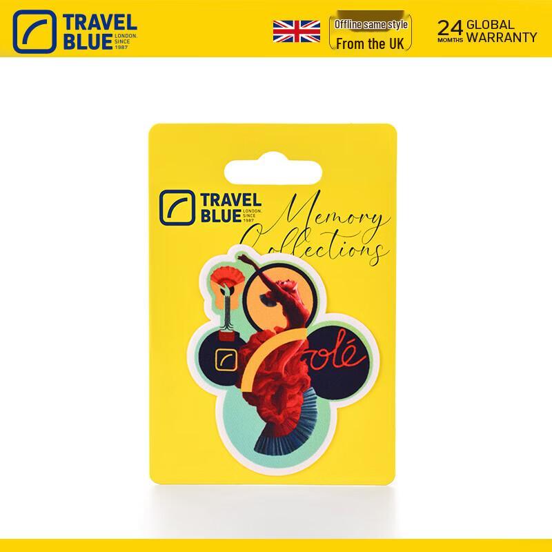 TRAVEL BLUE Embroidered Decorative Patch