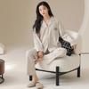 1A antibacterial pajamas women's 1011 new autumn all-pure cotton long-sleeved summer loungewear set spring and autumn models